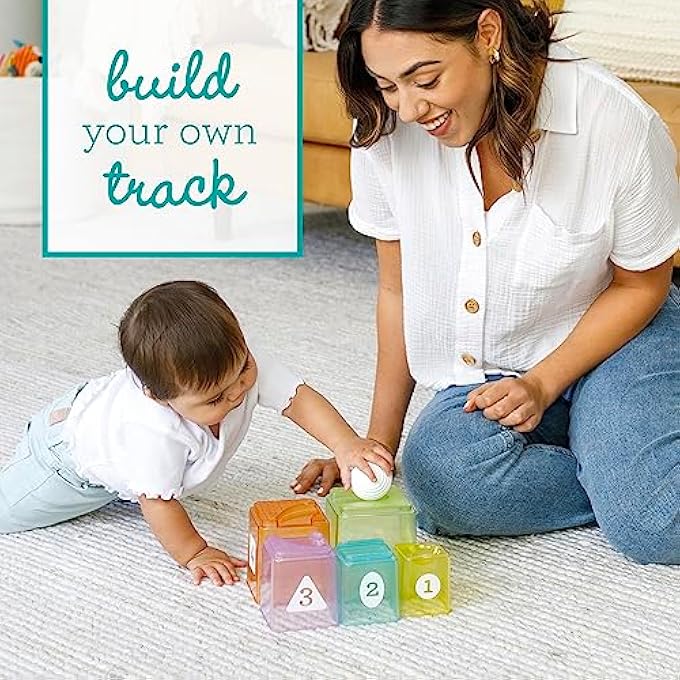 CUPS & BALL LEARNING SET, MULTICOLOR 6 PIECE SET - INCLUDES 1 BALL, 5 STACK & BUILD CUPS, AGES 6 MONTHS+ - Image 3