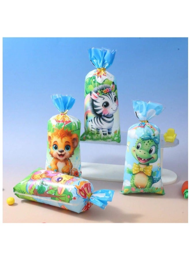 Eid Gift Bags – Set of 25 Plastic Gift Bags with Gold Ribbon Ties for Gifts and Sweets, Perfect for Eid Celebrations, Birthday Parties, and Baby Showers - Image 4