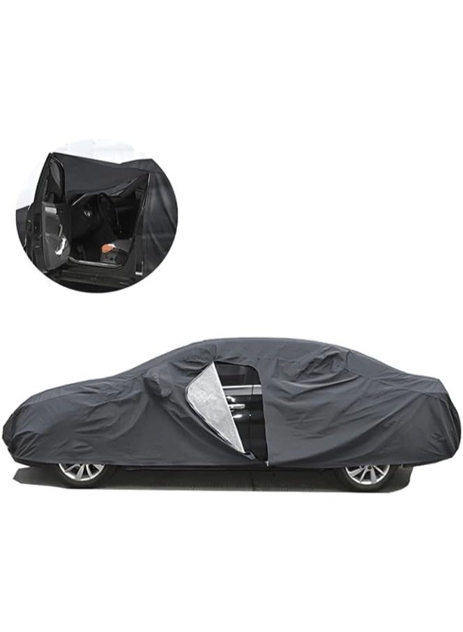 Waterproof Car Cover with Cotton Inner Lining, Full Exterior Protection, Rain Dust and Sun Protection, Soft Inner Layer, Lightweight Design, 2-Year Warranty - Image 2