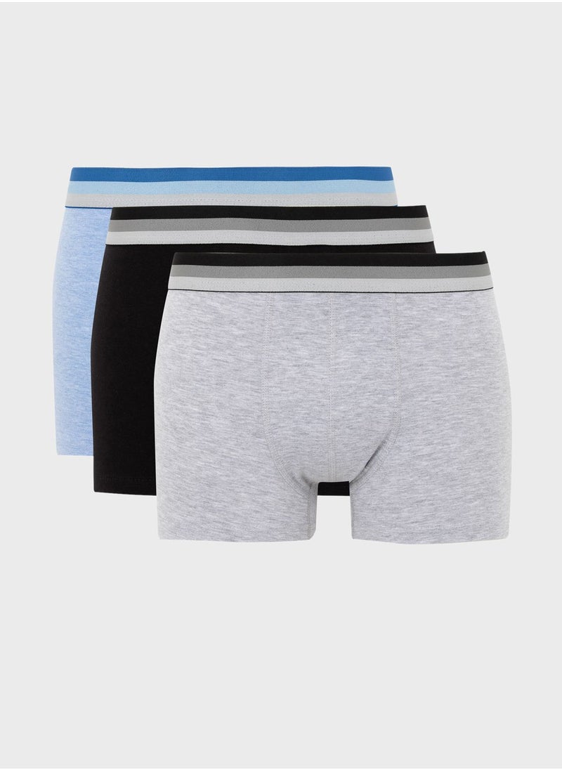 DeFacto 3 Piece Regular Fit Knitted Boxer  - Image 1