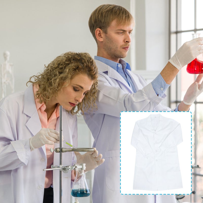 Laboratory White Coat Sleeve Laboratory Coat Breathable Coat - Image 4