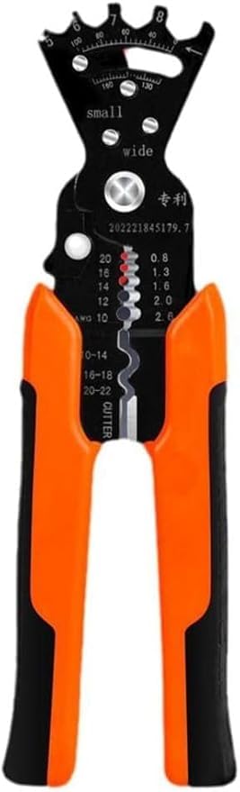HITWA 5 in 1 Multifunctional Wire Stripper Pliers Cable Stripper Cutter Crimper Tool for Wire Cutting Winding Wire Bending for Electrician Pack of 1 Multicolor - Image 1