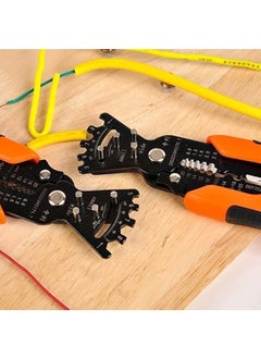HITWA HITWA 5 in 1 Multifunctional Wire Stripper Pliers Cable Stripper Cutter Crimper Tool for Wire Cutting Winding Wire Bending for Electrician Pack of 1 Multicolor  - Image 3