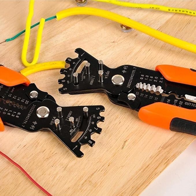 HITWA 5 in 1 Multifunctional Wire Stripper Pliers Cable Stripper Cutter Crimper Tool for Wire Cutting Winding Wire Bending for Electrician Pack of 1 Multicolor - Image 3