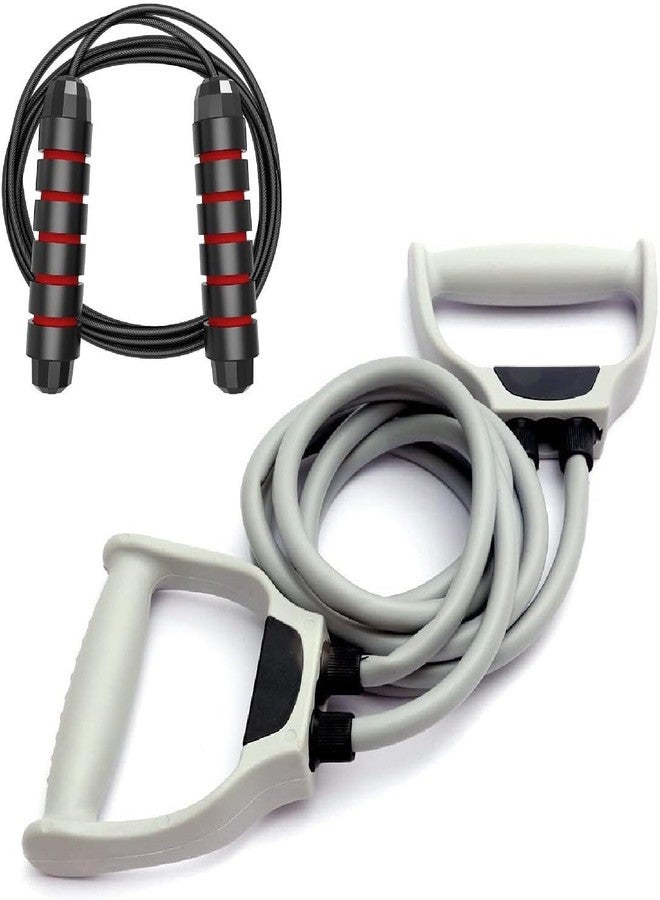 كويك فيت مجموعة تمارين اللياقة البدنية السريعة من حبل على شكل حرف D مع تمارين مزدوجة لتقوية الجسم - Image 2