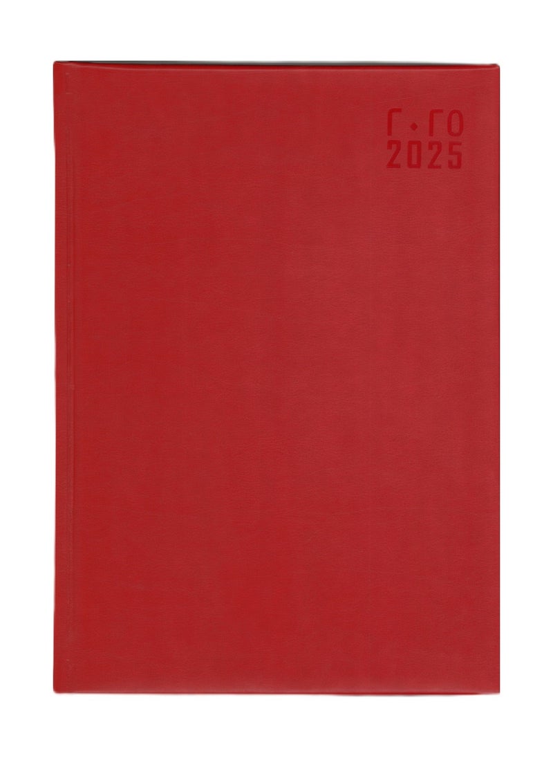 Psi 2025 Executive Diary With Red PU Cover 17x24cm Size  - Image 3