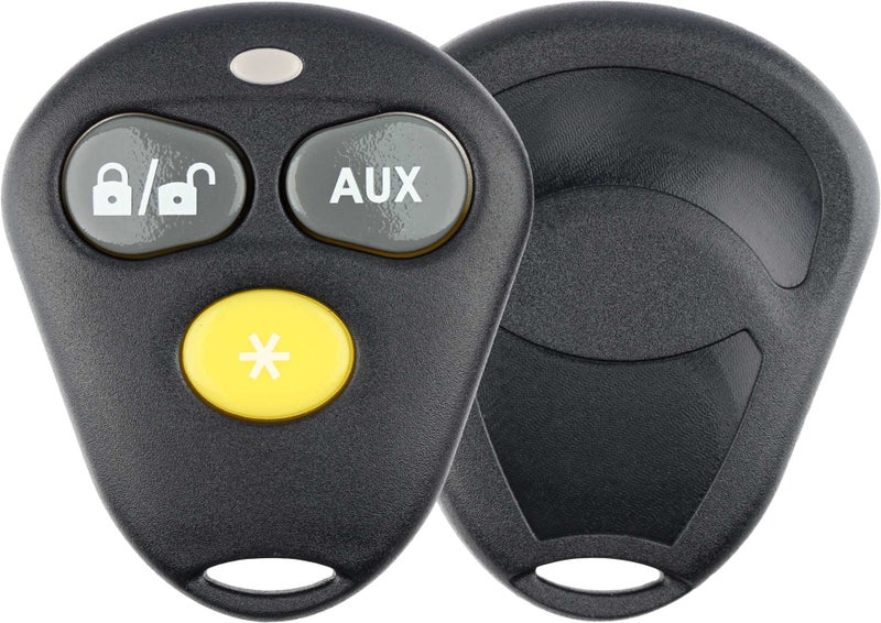 KeylessOption Keyless Entry Remote Control Starter Car Key Fob Case Shell Outer Cover 2 Button Pads For Viper Aftermarket Alarm - Image 2