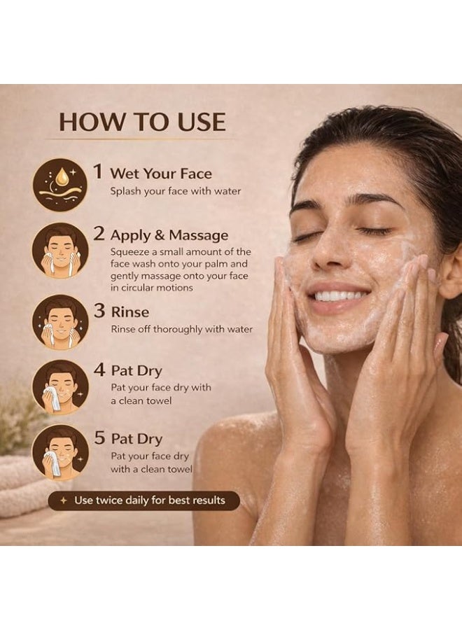 YC Brightening Face Wash with Coffee Extract, 100ml - Image 3