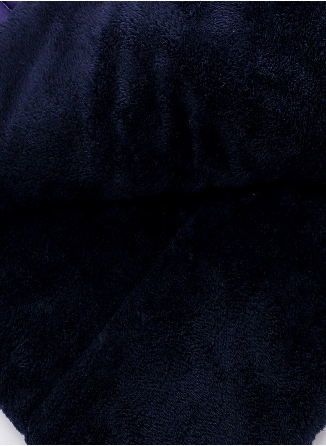 سنوز لحاف شتوي فرو دبل فيس، كارو بلو، 220*235سم  - Image 5