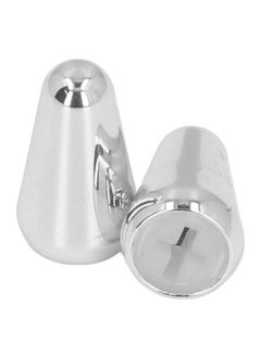 Thoraya 2PCS Guitar Pickup Switch Caps 3 Way 5 Way Toggle Switch Knob Tip Replacement for ST TL Style Electric Guitars Silver  - Image 2