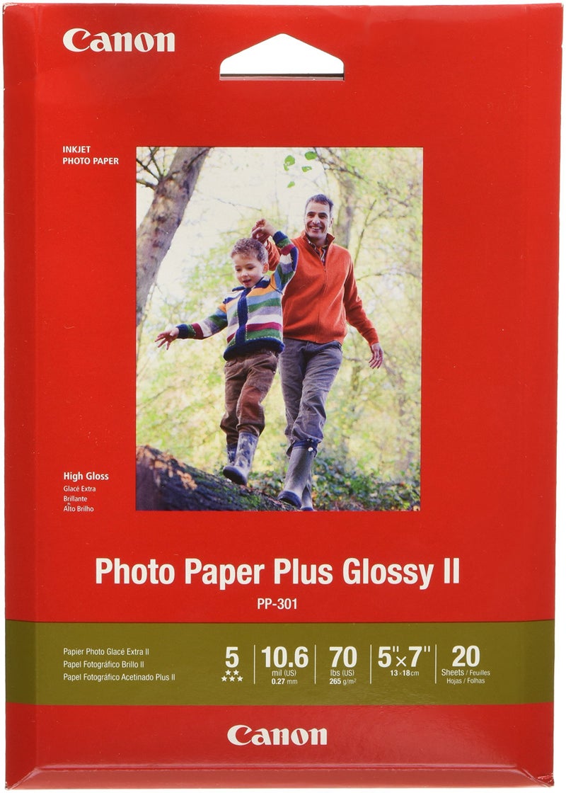 Canonink 1432C002 Photo Paper Plus Glossy Ii 5"" X 7"" 20 Sheets - Image 1