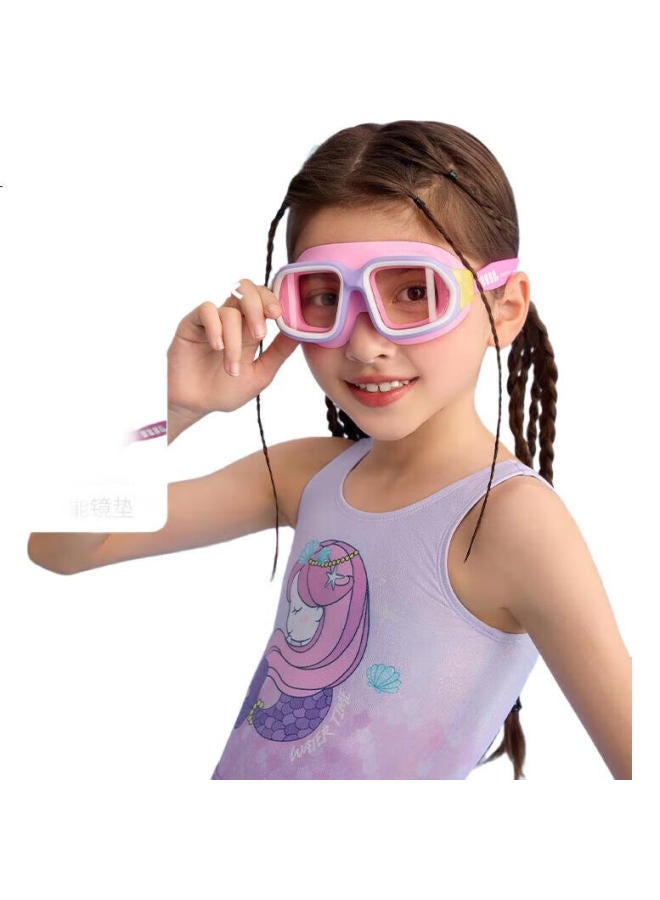 Watertime Kids Swimming Goggles 6-12 Years Old Large Frame Professional Anti-Fog Swimming Goggles 10-15 Years Old Swimming Goggles Sand Purple - Image 3