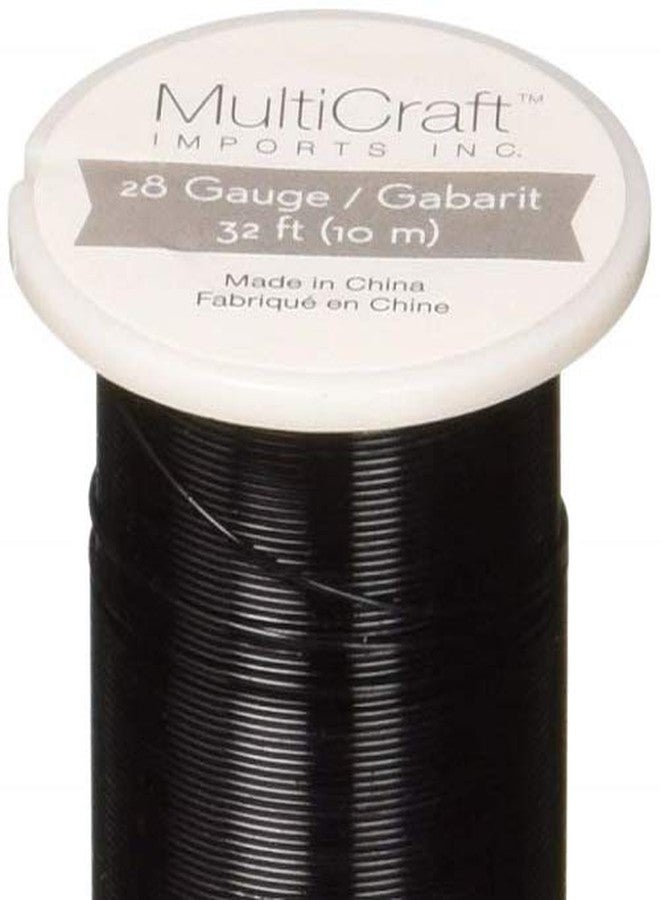 Multicraft Imports 28 Gauge Metallic Beading & Jewelry Wire, 32', Black - Image 2