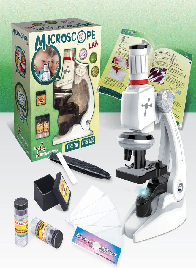 Science4you Microscope Lab - Kids´ Microscope Kit for 8+ Year Old + Manual with Experiments + 11 Lab Tools, Educational Science Toy and Gift for Kids 6 7 8 9 10 11 12+ Year olds - Image 2