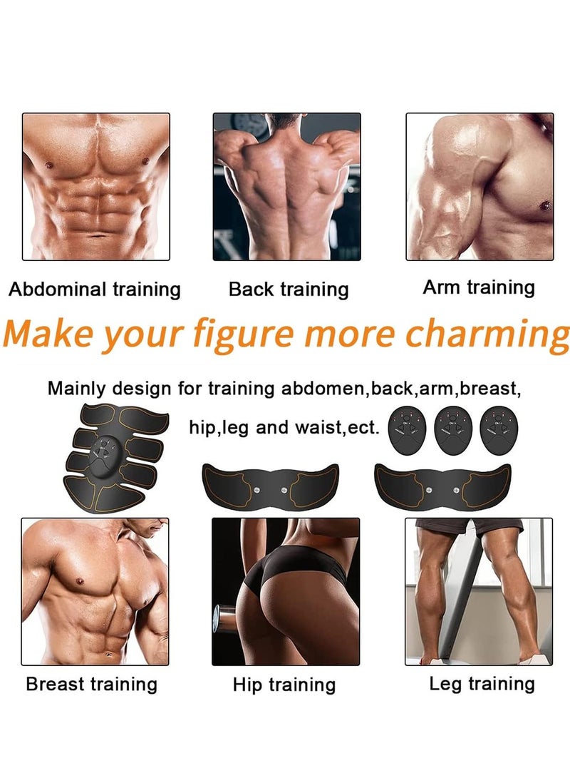 KASTWAVE ABS Trainer Muscle Stimulator, EMS Muscle Stimulator with 6 Modes, AAA Battery Powered EMS Abdominal Toning/Waist/Leg/Arm for Men Women Home Body Fitness - Image 2