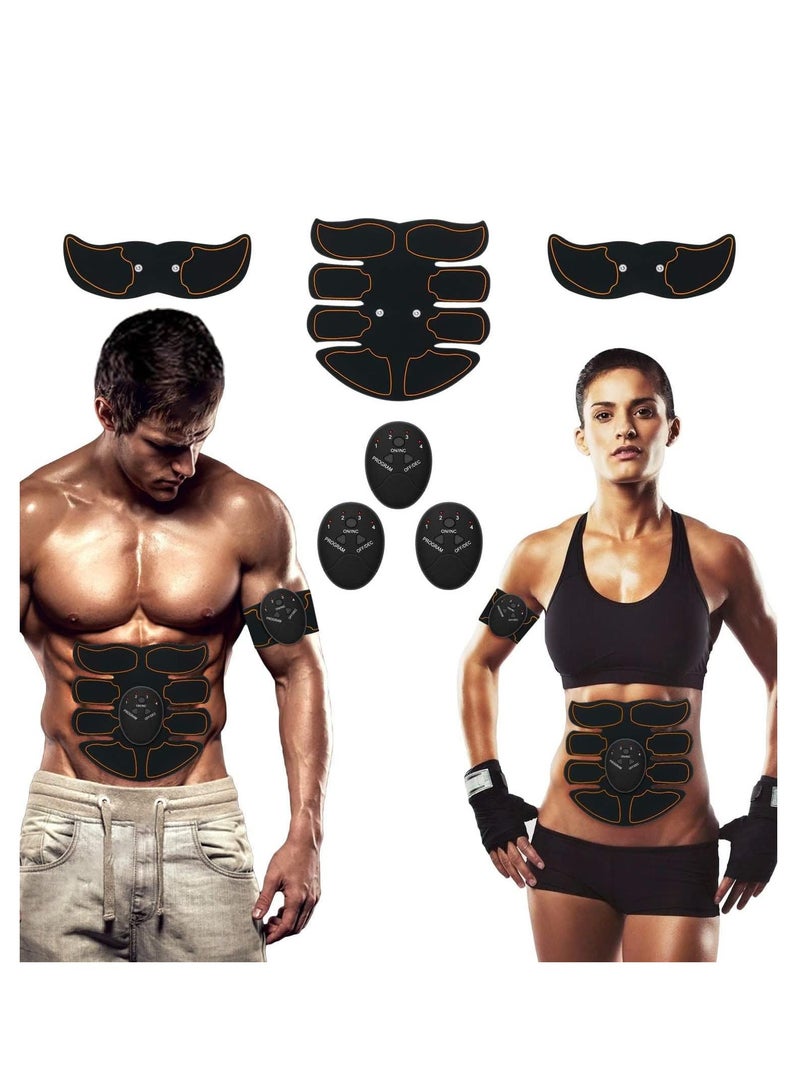 KASTWAVE ABS Trainer Muscle Stimulator, EMS Muscle Stimulator with 6 Modes, AAA Battery Powered EMS Abdominal Toning/Waist/Leg/Arm for Men Women Home Body Fitness - Image 1
