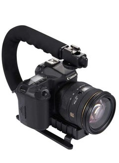 Generic AY49U/C Type Portable Camera Stabilizer Fill Light Microphone Camera Bracket iPhone & Android Mobile Phone Live Broadcast Holder Black  - Image 2