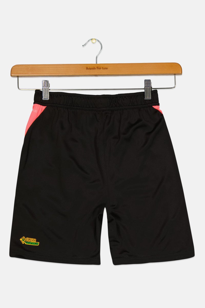 PUMA شورت كرة القدم من بومة x NJR بشعار العلامة التجارية، أسود - Image 2