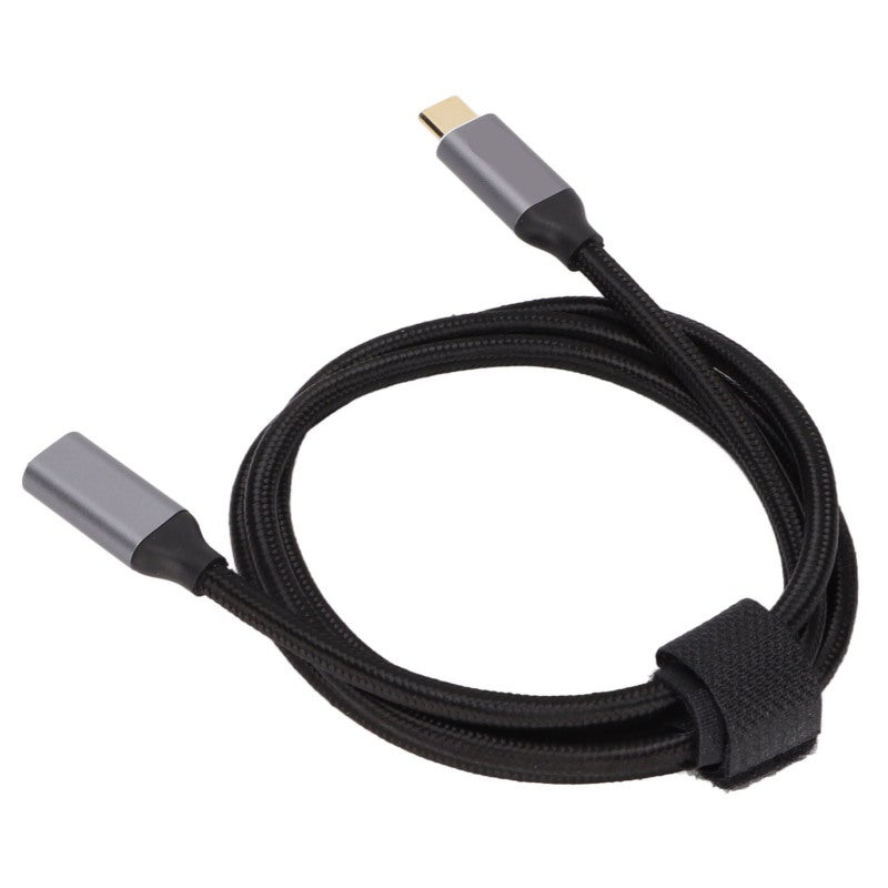 اس اس كابل تمديد USB C ذكر إلى أنثى 1 متر 3.3 قدم مضفر بالنايلون - شريحة ذكية 100 واط PD 5A لبث الشاشة عالي الدقة - Image 4