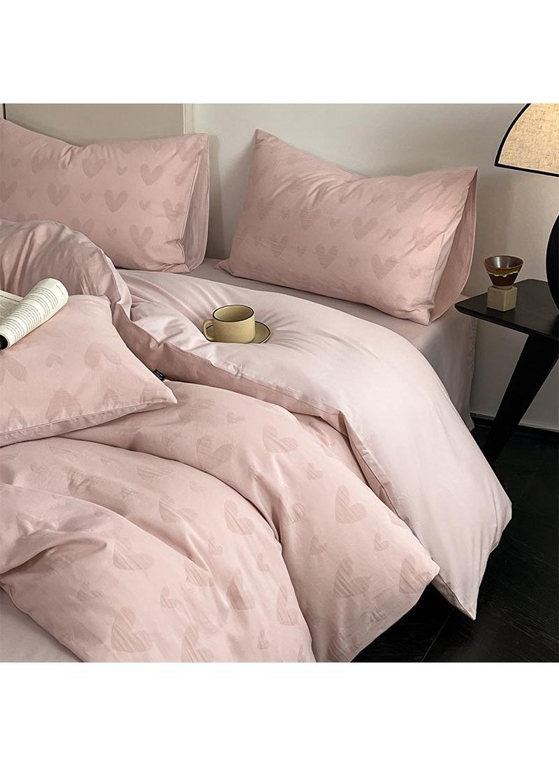 Generic 4-Piece Cotton Comfortable Set Bed Sheet Set Gift Birthday Gift Moving Gift  - Image 1