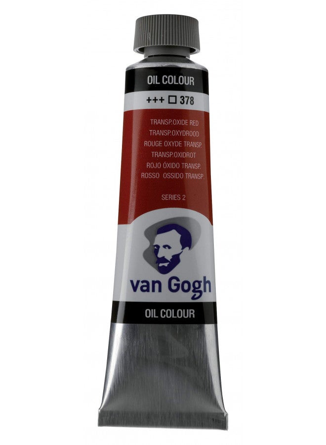 Van Gogh Oil Color Paint, 40ml Tube, Transparent Oxide Red 378 - Image 1