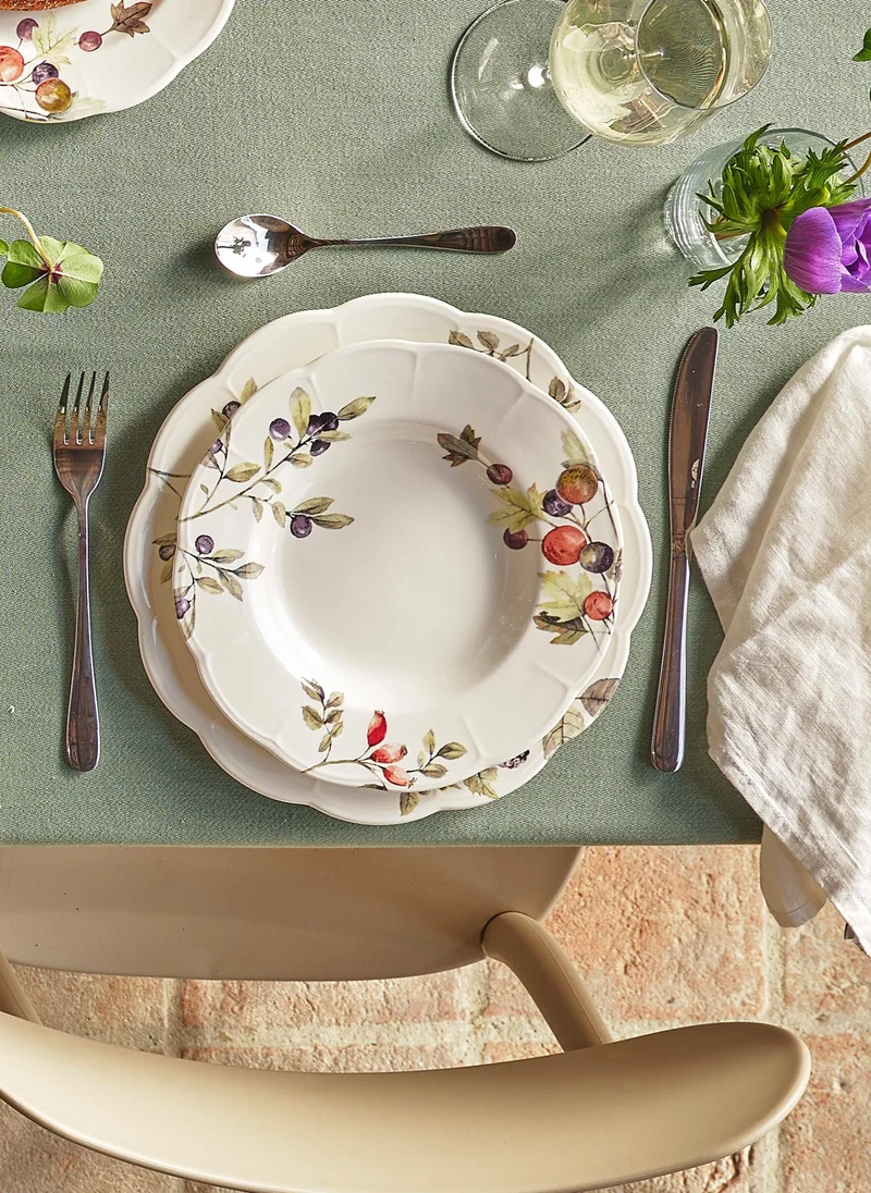 Simply Kitchen  Olives 18 Piece Ceramic Dinner Set Plates Collection  | Best Price UAE