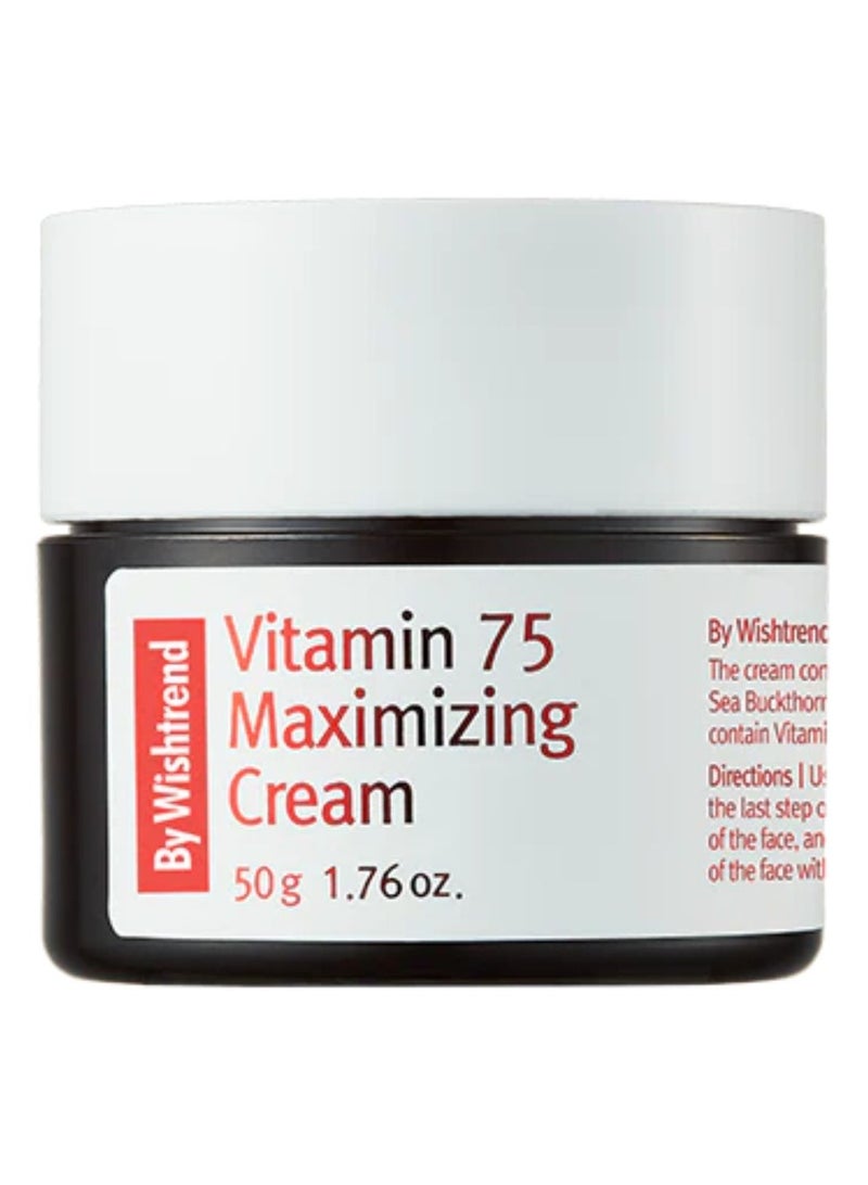 By Wishtrend Vitamin C Vitamin 75 Maximizing Cream Smooth Skin 50g - Image 1