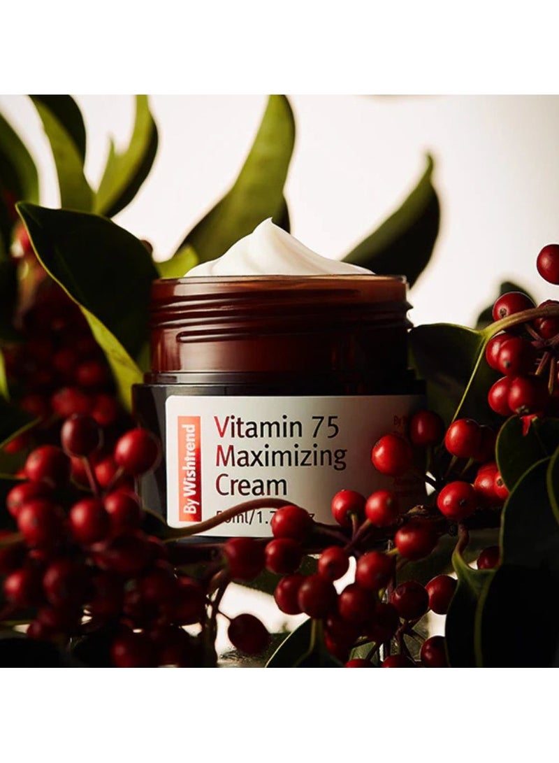 By Wishtrend Vitamin C Vitamin 75 Maximizing Cream Smooth Skin 50g - Image 2