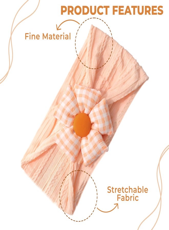 Bembika Baby Floral Headband Eceptional Quality Kids’ Headbands, Stylish Hairband For Babies, Perfect Girls Head Band, Essential Hair Accessories for Baby, Flower Design Headband (Orange) - Image 4