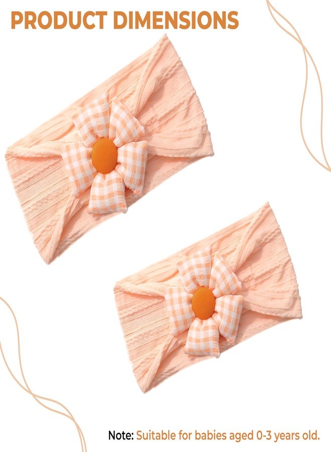 Bembika Baby Floral Headband Eceptional Quality Kids’ Headbands, Stylish Hairband For Babies, Perfect Girls Head Band, Essential Hair Accessories for Baby, Flower Design Headband (Orange) - Image 3