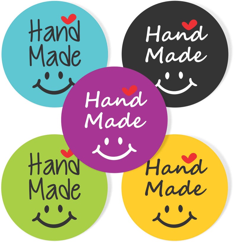 SVM CRAFT® Handmade With Love Stickers and Tags for Gifts, Packing for Gift Box, Best Wishes (Pack of 100) - Image 4