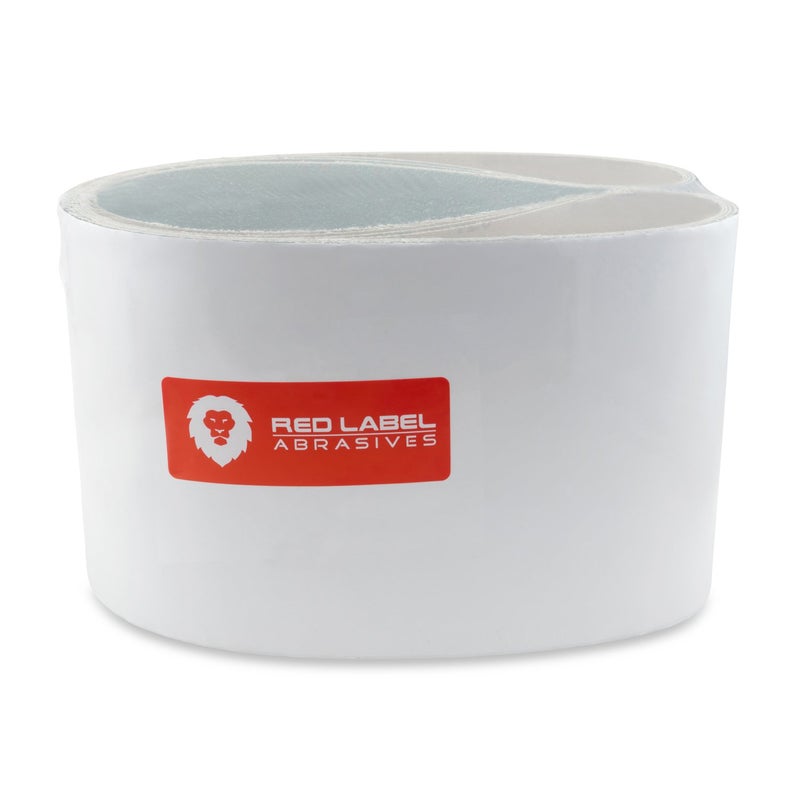 Red Label Abrasives أحزمة صنفرة معدنية من الزركونيا من ريد ليبل أبريسيفز، مقاس 6 × 48 بوصة، حبيبات 40، 60، 80، 120، عبوة متنوعة من 4 قطع - Image 2