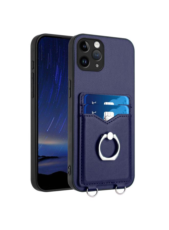 زبون جراب لهاتف iPhone 11 Pro R20 مع حامل بطاقات على شكل حلقة - Image 1