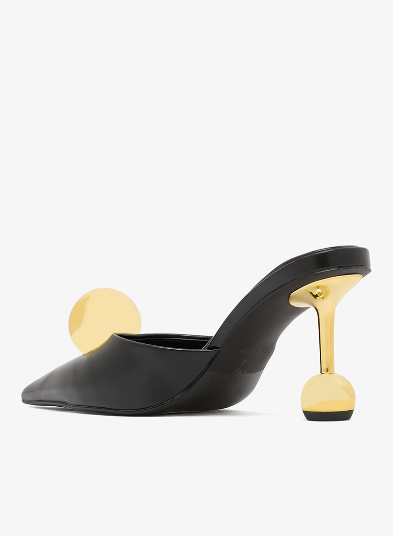 Jw Pei Black Sofia Sphere Heels for Women | Best Price UAE