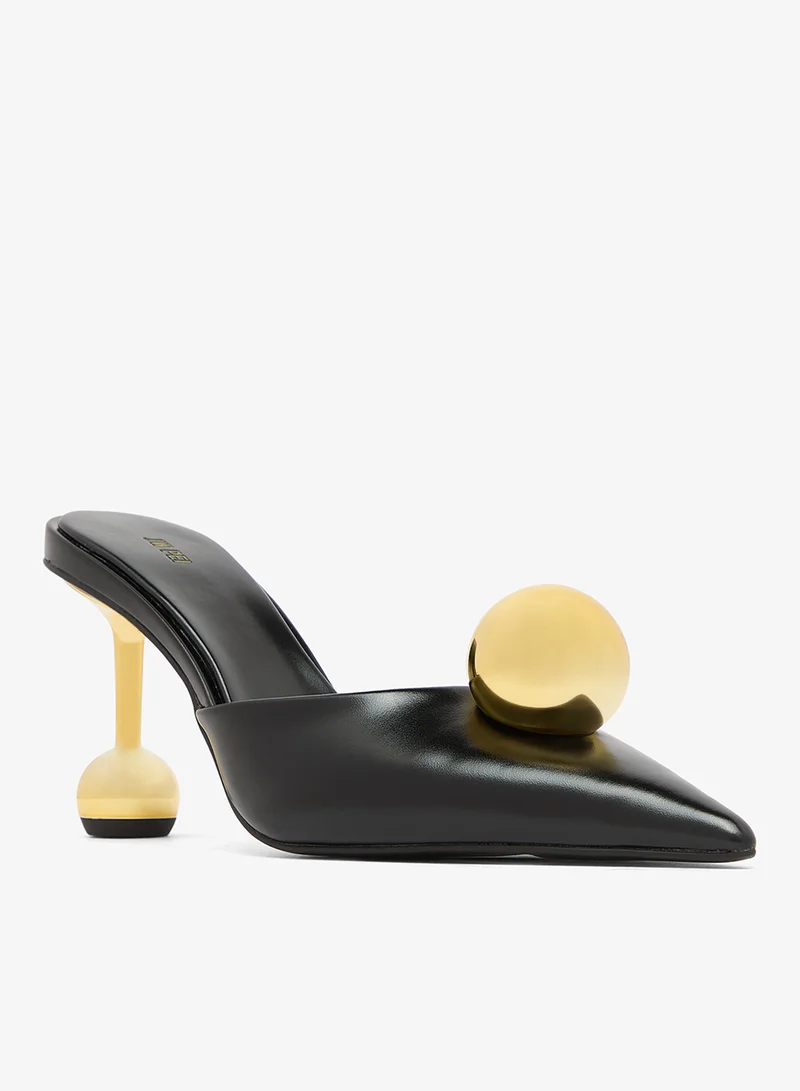 Jw Pei Black Sofia Sphere Heels for Women | Best Price UAE