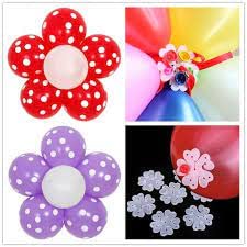 3A FEATURETAIL 3A Featuretail 3Inch X 3Inch Reusable Flower Shape Balloon Clips Holder for Birthday Decoration, Wedding Event Decorations, Balloon Decoration Supplies (White Balloon Flower Clips, 50pc) - Image 2