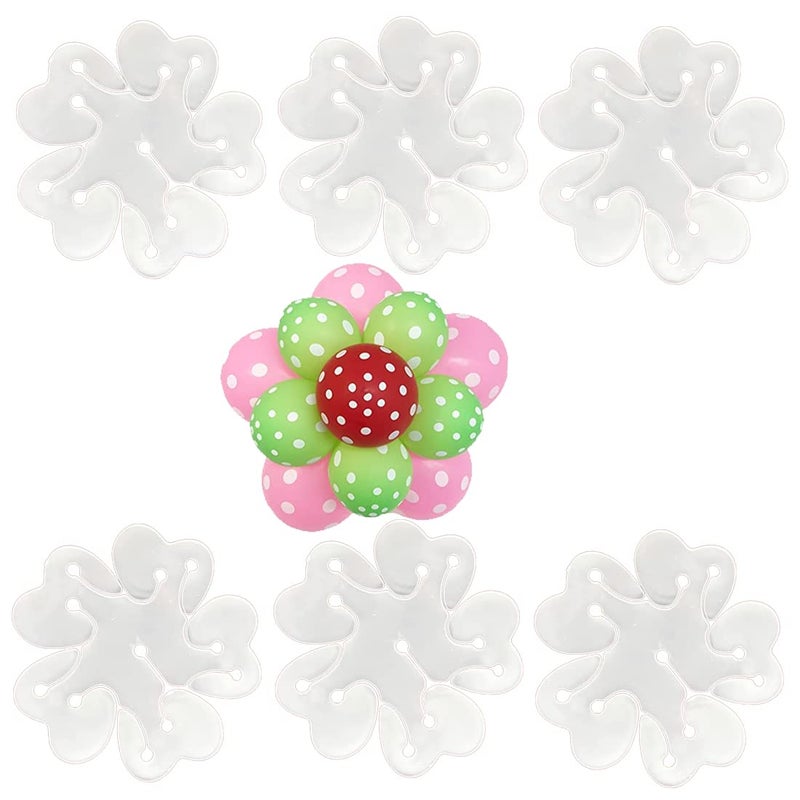3A FEATURETAIL 3A Featuretail 3Inch X 3Inch Reusable Flower Shape Balloon Clips Holder for Birthday Decoration, Wedding Event Decorations, Balloon Decoration Supplies (White Balloon Flower Clips, 50pc) - Image 1