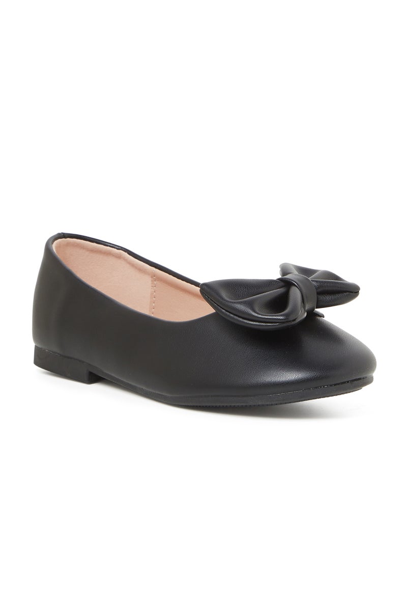GEOOMNII Junior Girls Closed/Flat Shoes in BLACK | Comfortable Everyday Footwear - Image 1