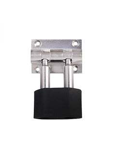 KITI locks KITI Locks Stainless Steel Door Stopper 3 Inches Silver Pack of 4 with ScrewsDesigner Foot Door Stopper with Rubber Tip BottomHome Office BathroomSlipResistantAll Type DoorsPack of 4  - Image 1