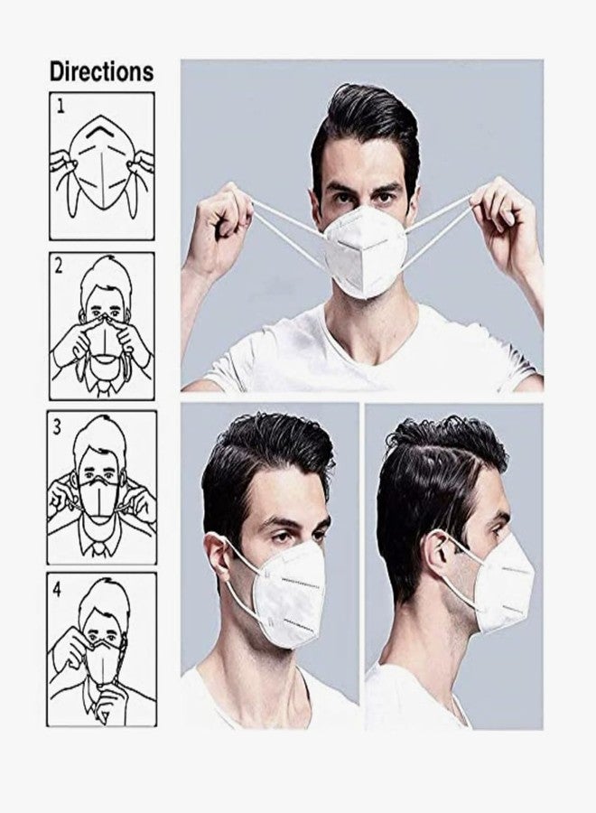 Filixtrue Cotton (Pack Of 10) Premium N95 Mask For Men And Women With Mask Adjuster - Washable - Reusable - Pollution - Protection - Advanced Filtration - Image 4