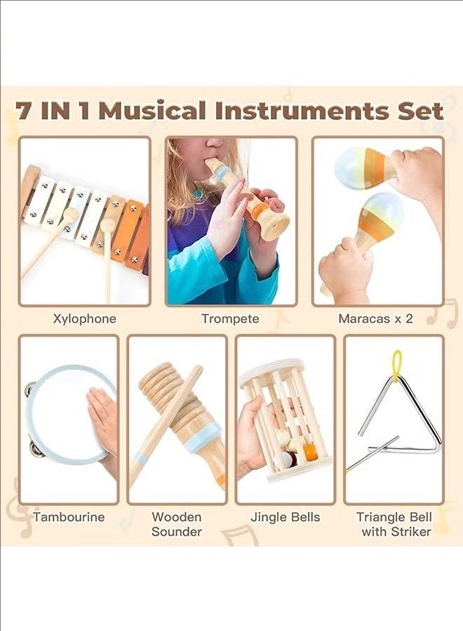 بلومنغ تايم مجموعة أدوات قرع ملونة محايدة للأطفال ، ألعاب مونتيسوري الخشبية مناسبة للأطفال الذين تتراوح أعمارهم بين 1-3 سنوات ، بما في ذلك مجموعة من ثماني قطع من ألعاب الموسيقى للأطفال في مرحلة ما قبل المدرسة ، ومناسبة للأطفال فوق سن 3 سنوات - Image 3