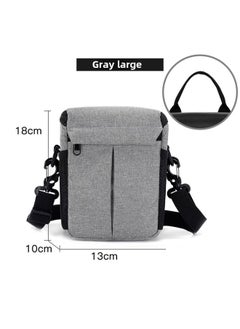 Generic Canon Nikon Micro Single Card Camera Storage Bag Storage Bag For sony Black Card Ccd Ricoh GR23 Panasonic LX-Colors:gray Large  - Image 1