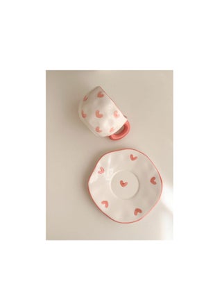 Porcelain mug with saucer A wonderful porcelain mug, hand-made, imported - pzsku/Z122F701CC7DEEFD3A6AAZ/45/1745871551/69d22c7b-03e7-425f-b770-ee041be10348