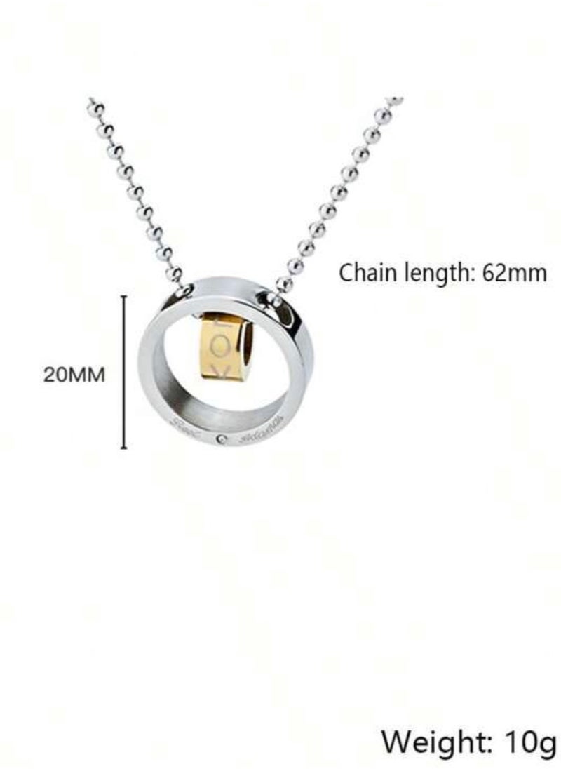 Luxury Concept - High Quality Silver Stainless Steel Necklace For Men Size 62 cm - Image 1