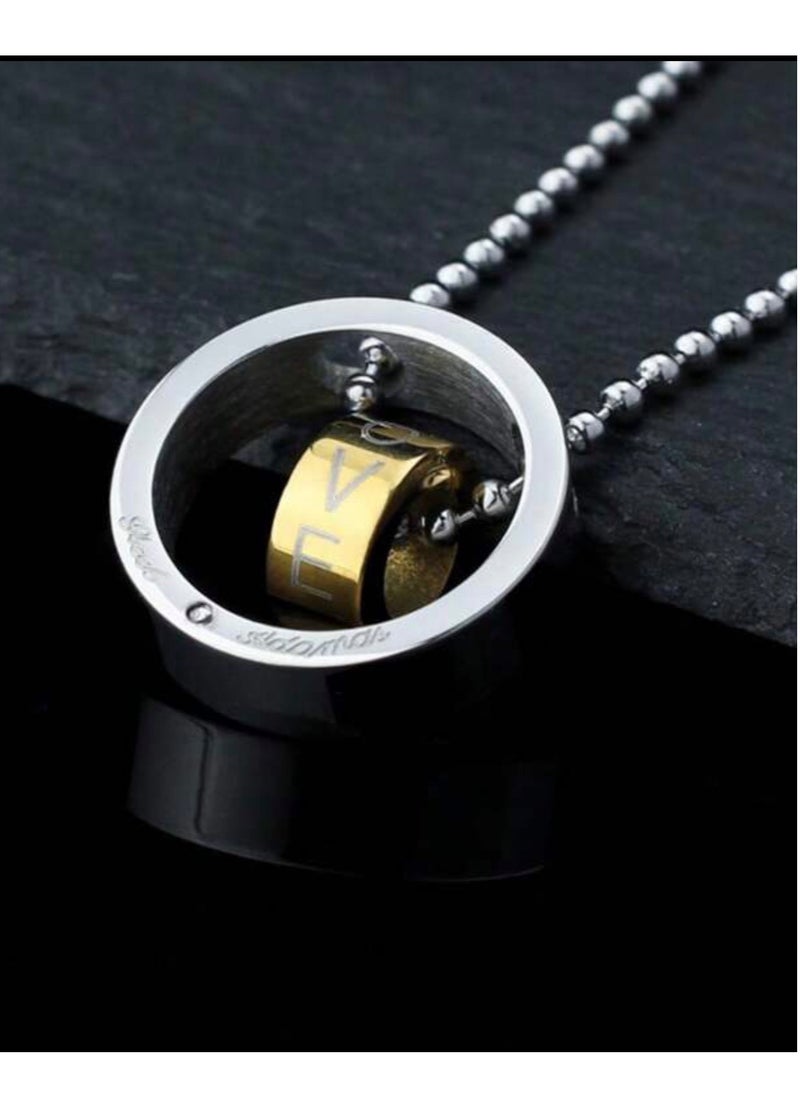 Luxury Concept - High Quality Silver Stainless Steel Necklace For Men Size 62 cm - Image 1