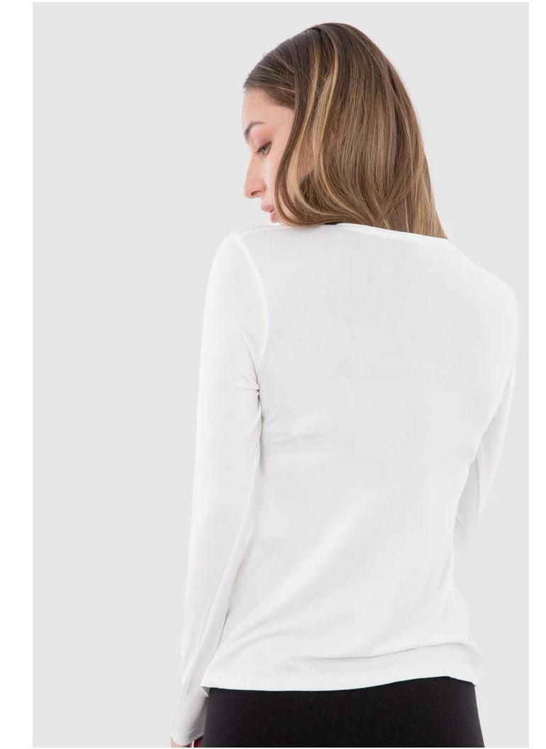 Mesery - Mesery Mesery - Women Full Sleeves-white - Image 1