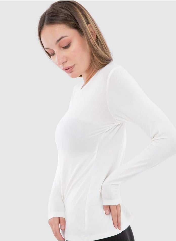 Mesery - Mesery Mesery - Women Full Sleeves-white - Image 1
