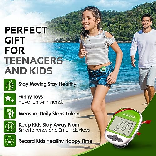 PINGKO Outdoor Multi-Function Portable Sport Pedometer Step/Distance/Calories Counter - Green - Image 4