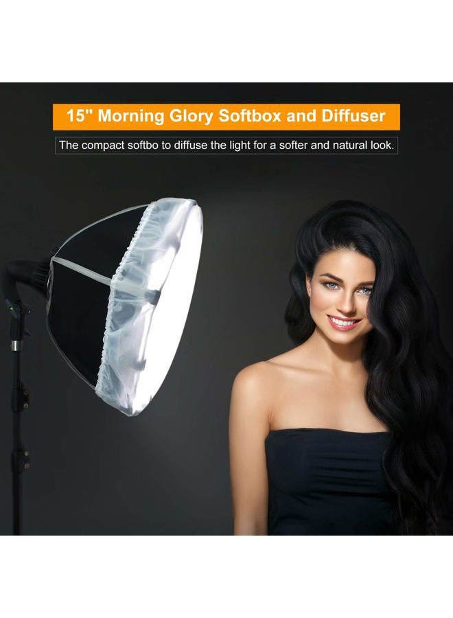 Linco طقم إضاءة استوديو التصوير من لينكوستوري مع ذراع للإضاءة المستمرة للفيديو، مجموعة أضواء صندوق الظل مع مصابيح النهار 2400 لومن AM261 - Image 2