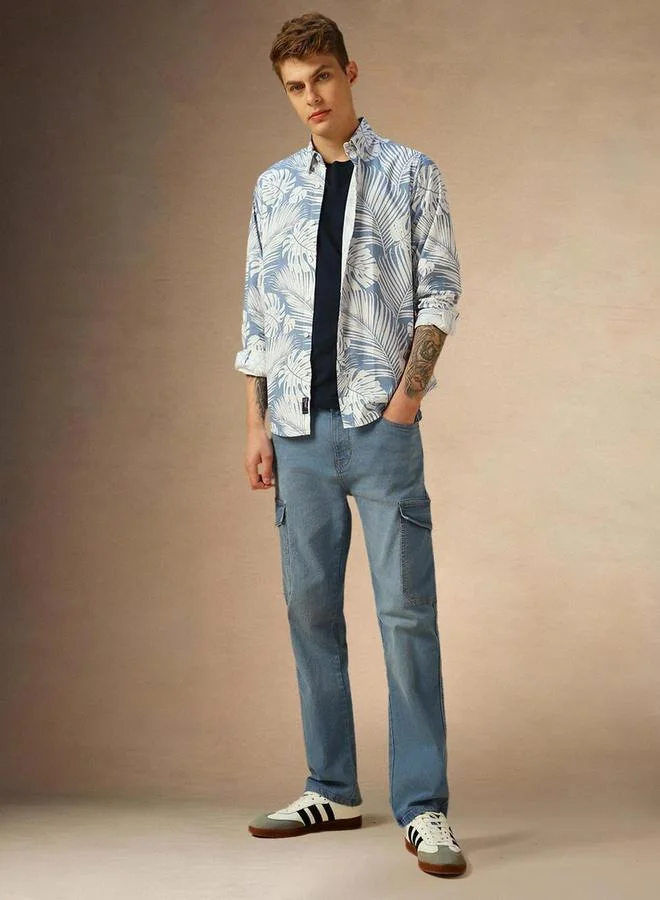 Dennis Lingo Dennis Lingo Floral Print Button-Down Shirt